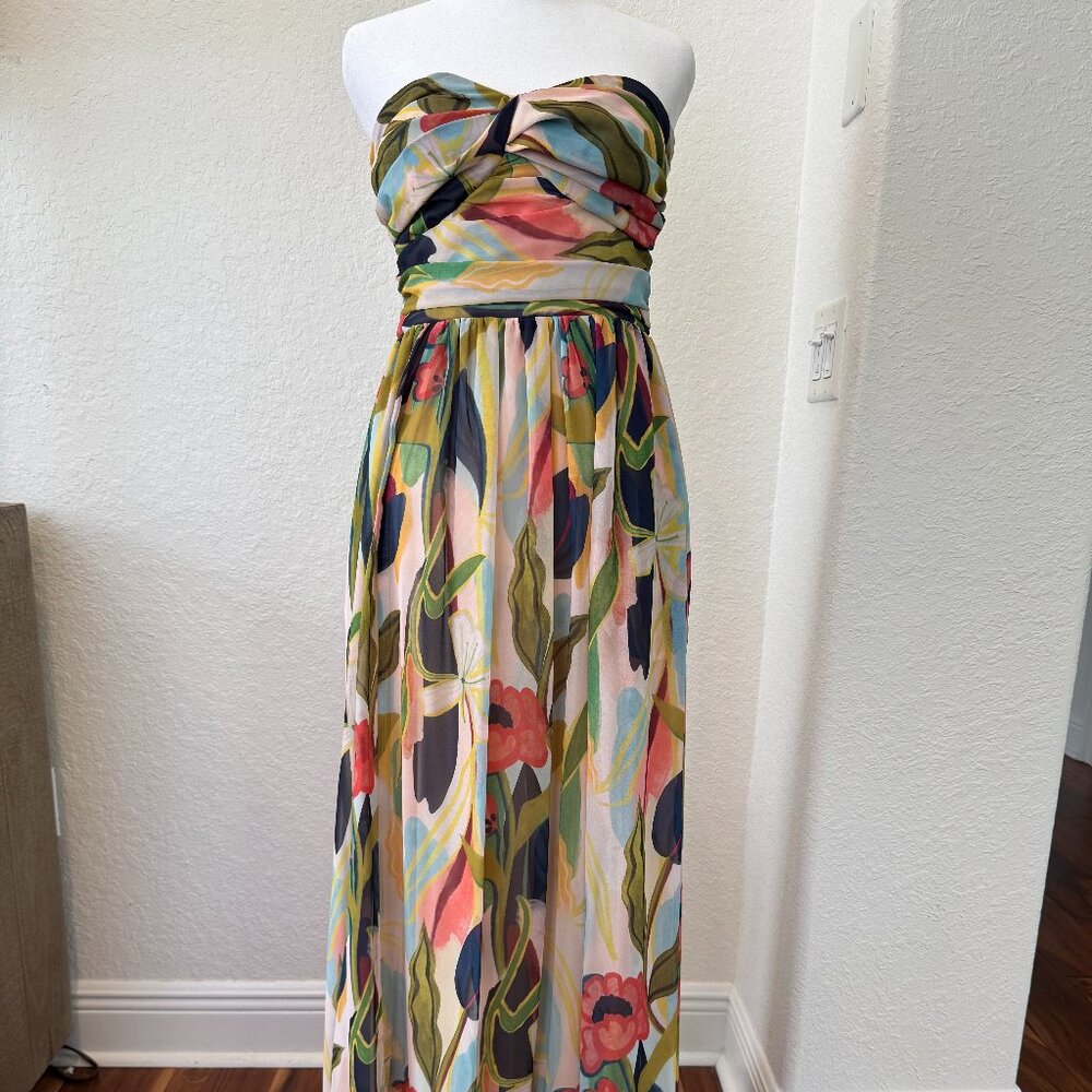 Mestiza New York Soledad Crinkle Chiffon Floral Abstract Print  - Size 4